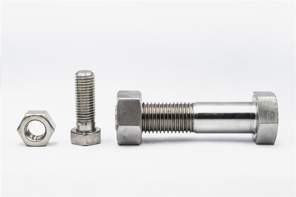 Stainless steel and special material bolt nut combination